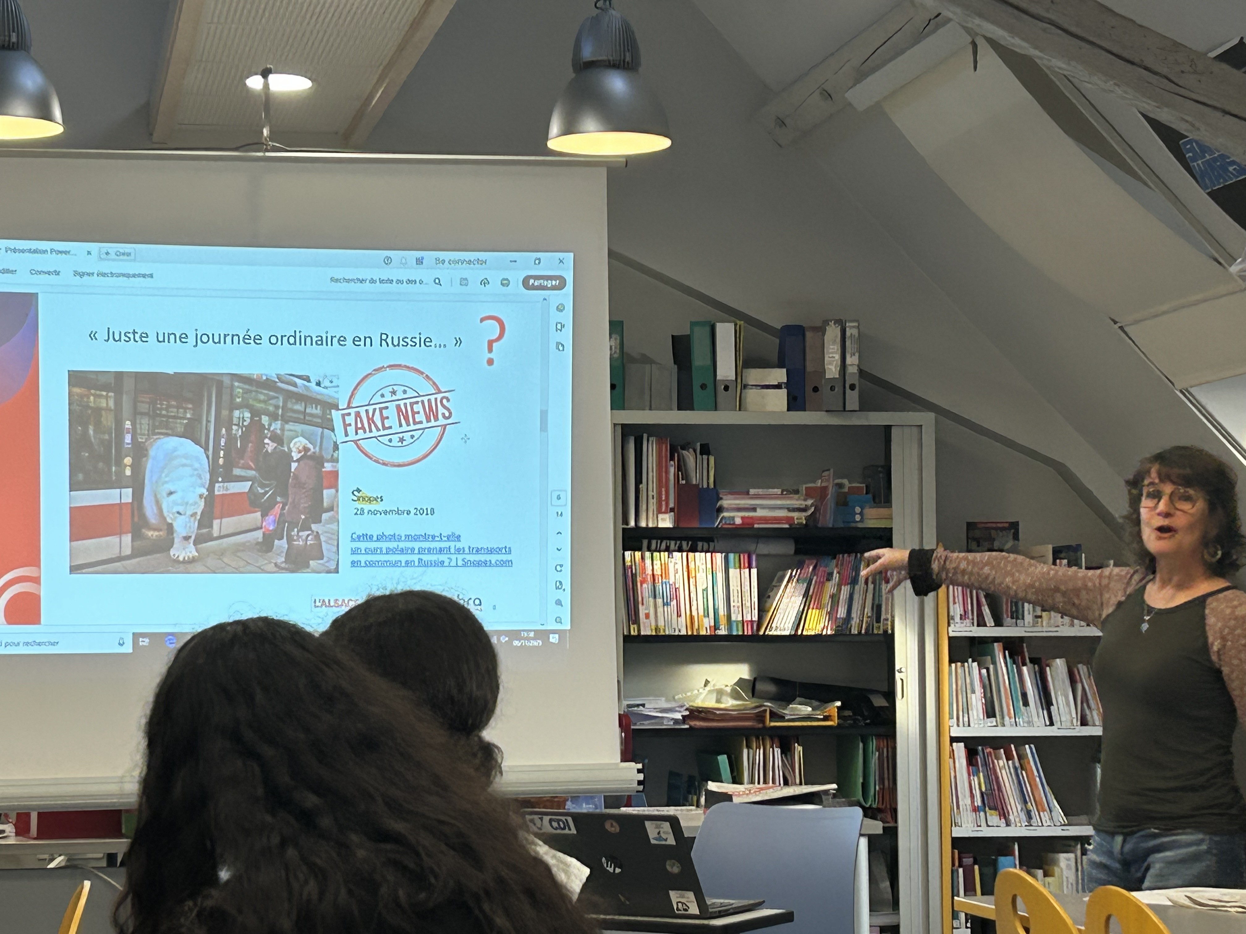 Intervention d&rsquo;une journaliste de l’Alsace auprès des élèves de&nbsp;1MCVA2