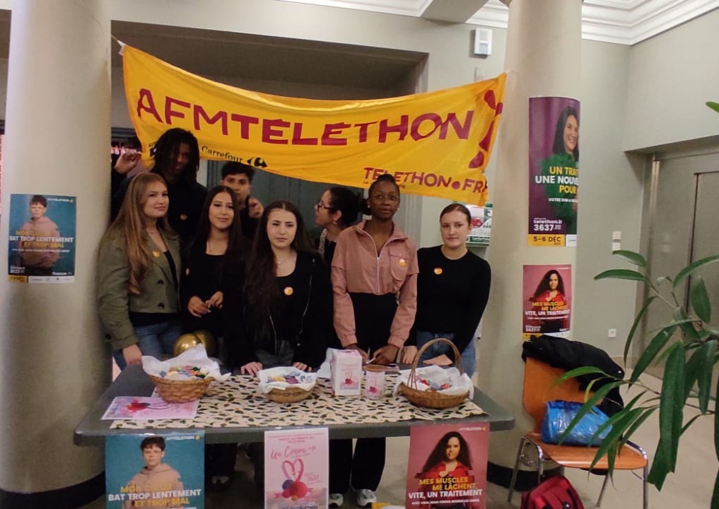 Les lycéens et les apprentis du lycée des métiers Jean-Frédéric Oberlin s’engagent autour d’un projet solidaire et créatif pour le&nbsp;TELETHON.